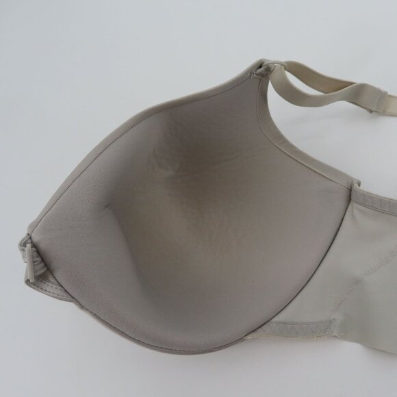 Maidenform 40D Bra Solid Gray Front Closure Underwire Lined SE6690 Lace Accent - Picture 6 of 12